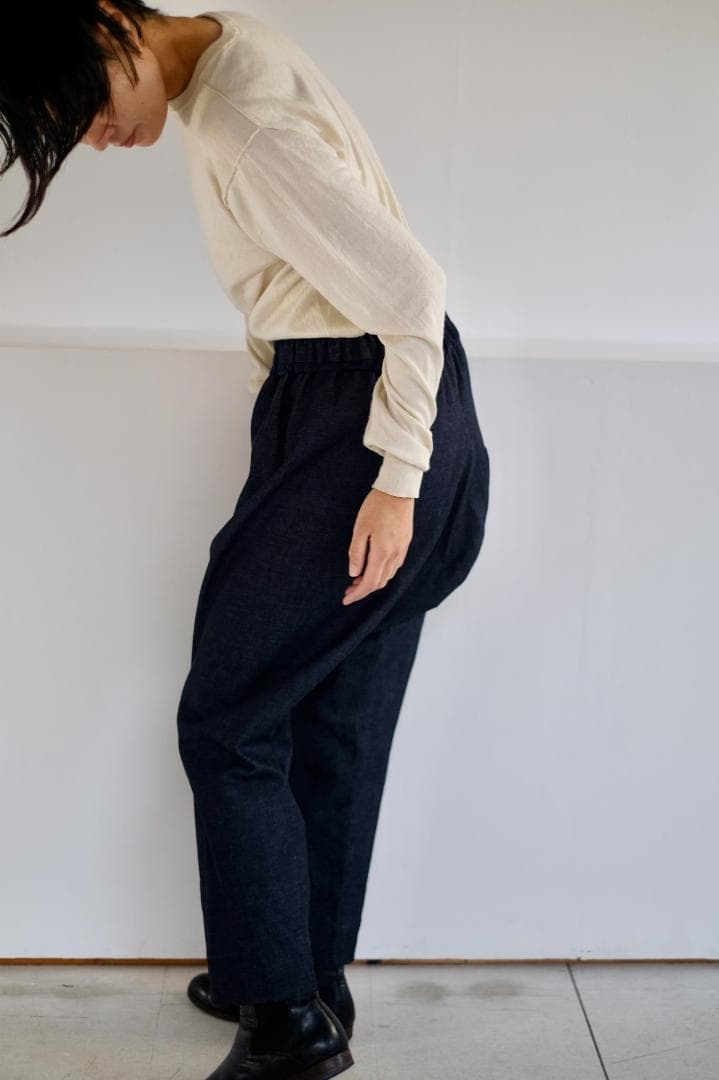 yaa!! パンツ　テルセイロ　terceiro　石田ゆり子　テーパード黒ウール