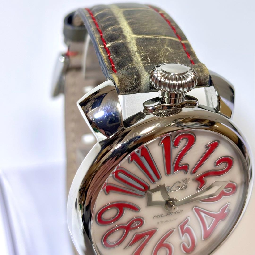 稼働 GaGa MILANO メンズ腕時計 マヌアーレ クォーツ.