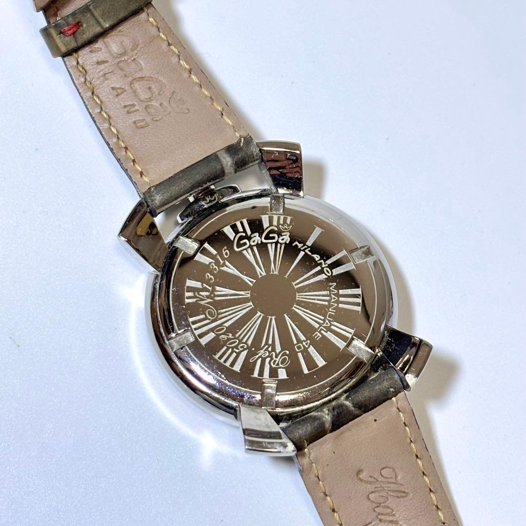 稼働 GaGa MILANO メンズ腕時計 マヌアーレ クォーツ.