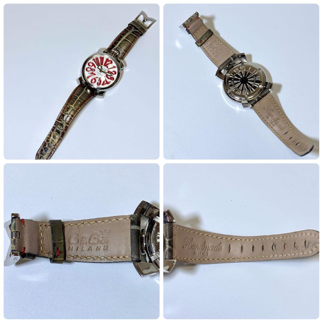 稼働 GaGa MILANO メンズ腕時計 マヌアーレ クォーツ.