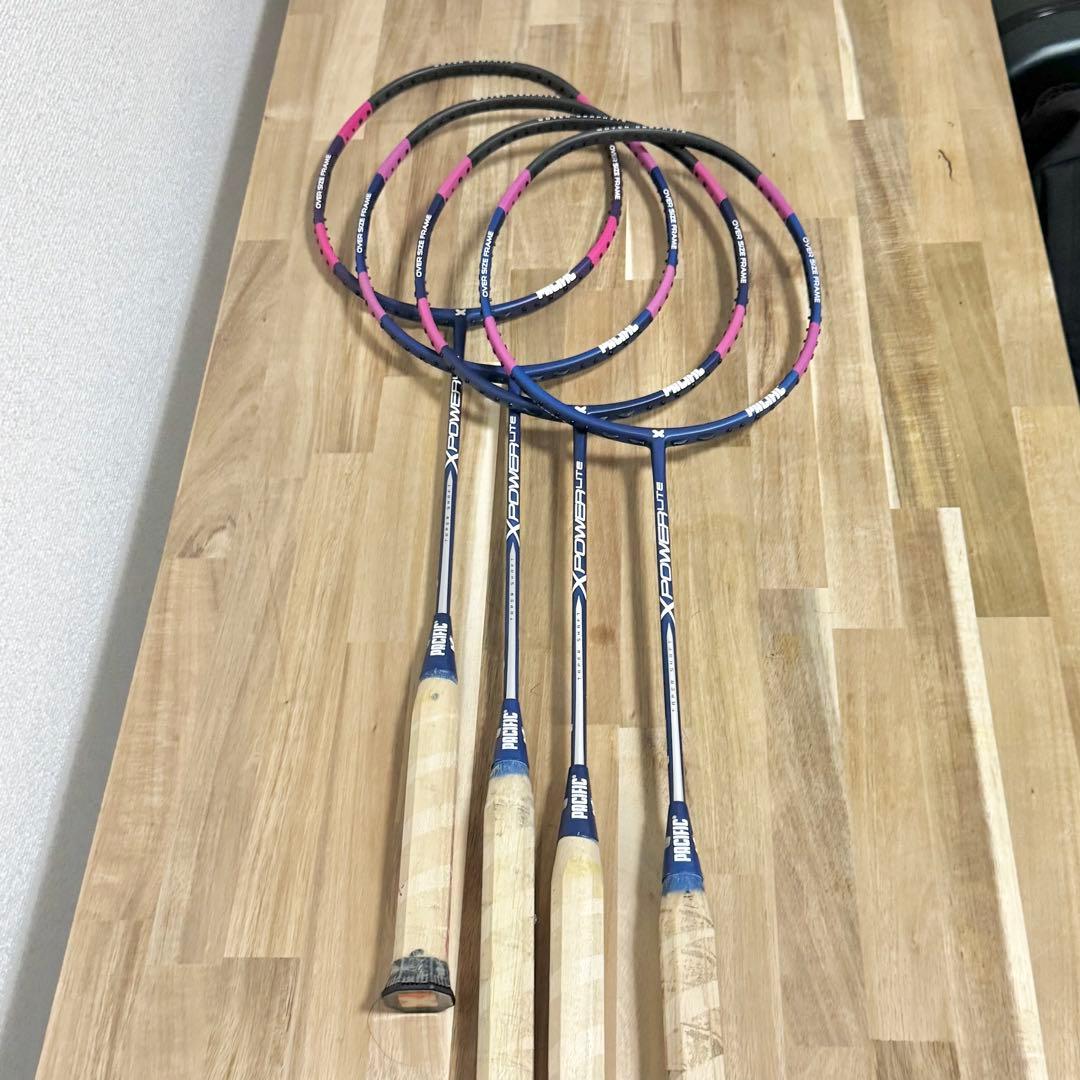 PACIFIC XPOWER Lite G5バドミントンラケット 4本セット
