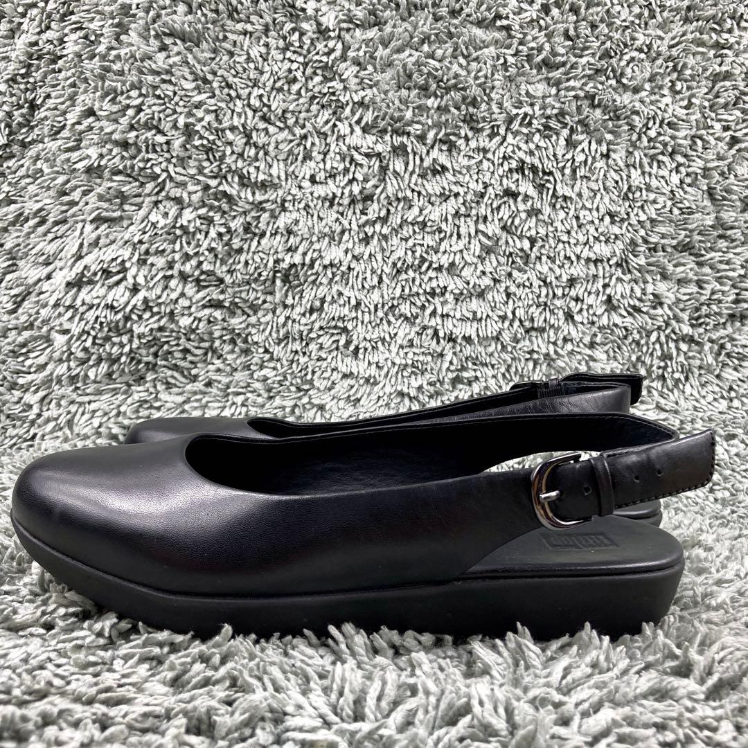 未使用級 fitflop レザー パンプス サンダル ミュール 24cm