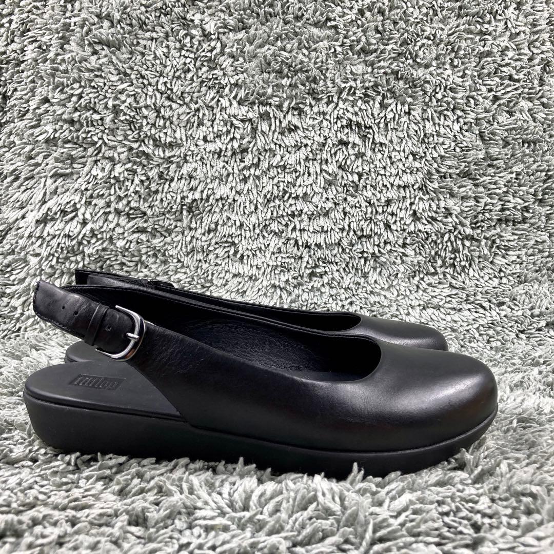 未使用級 fitflop レザー パンプス サンダル ミュール 24cm