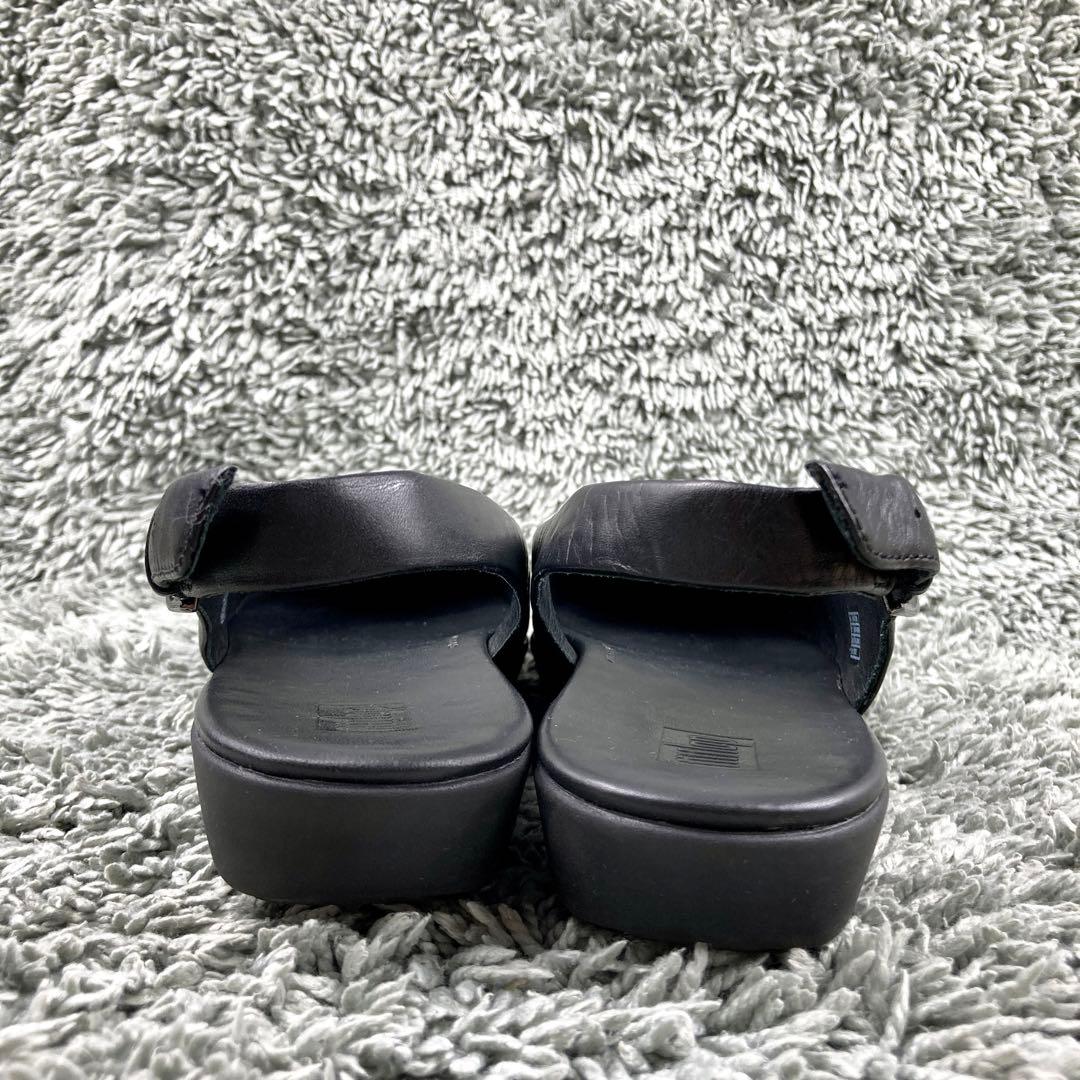 未使用級 fitflop レザー パンプス サンダル ミュール 24cm