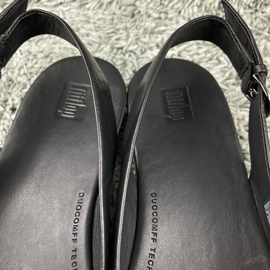 未使用級 fitflop レザー パンプス サンダル ミュール 24cm