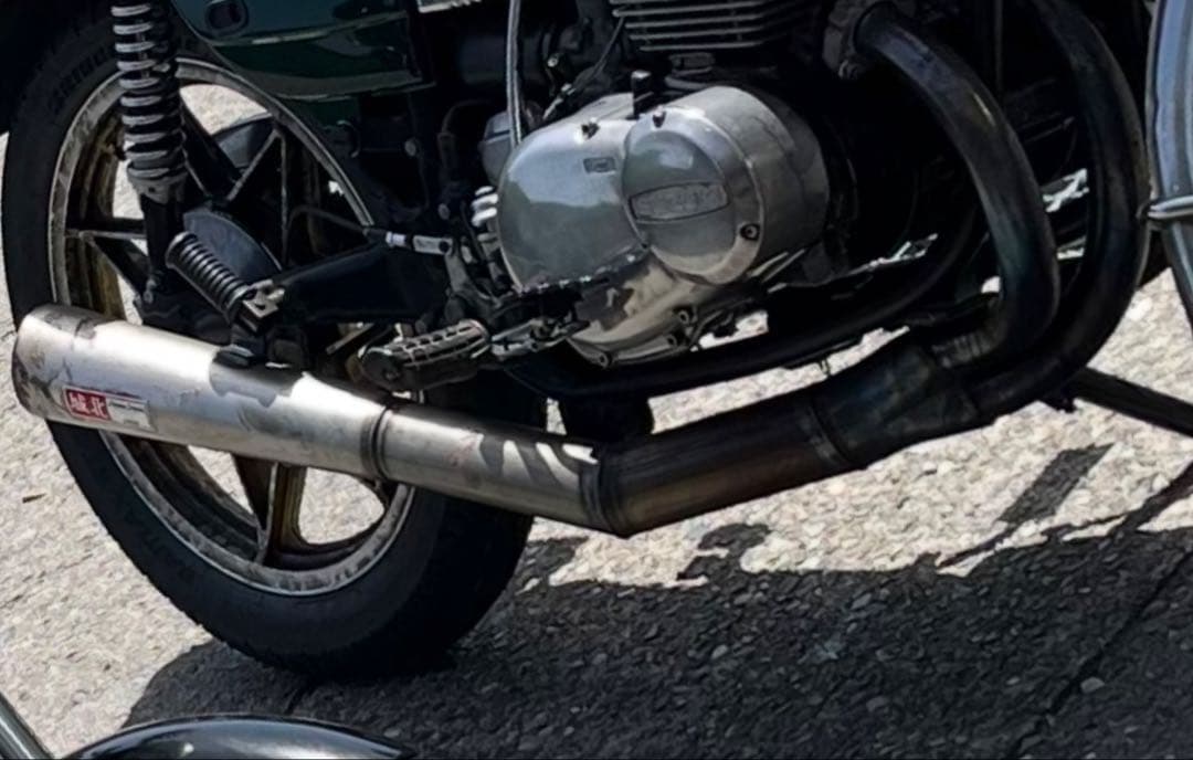 パ*チ様 GT380　イチパチ管　手曲げ メガホン マフラー