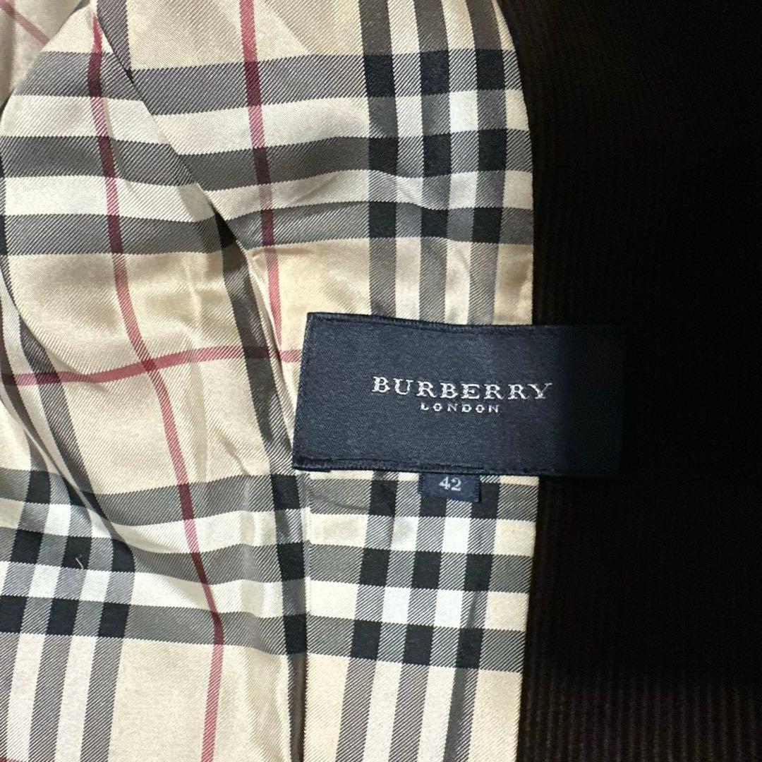 BURBERRY コーデュロイ ジャケット ノバチェック柄　サイズ42