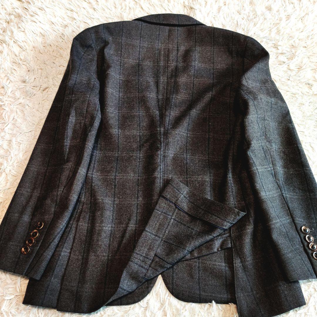 ポールスミス セットアップ スーツ ウール 英国製 格子柄 現行モデル