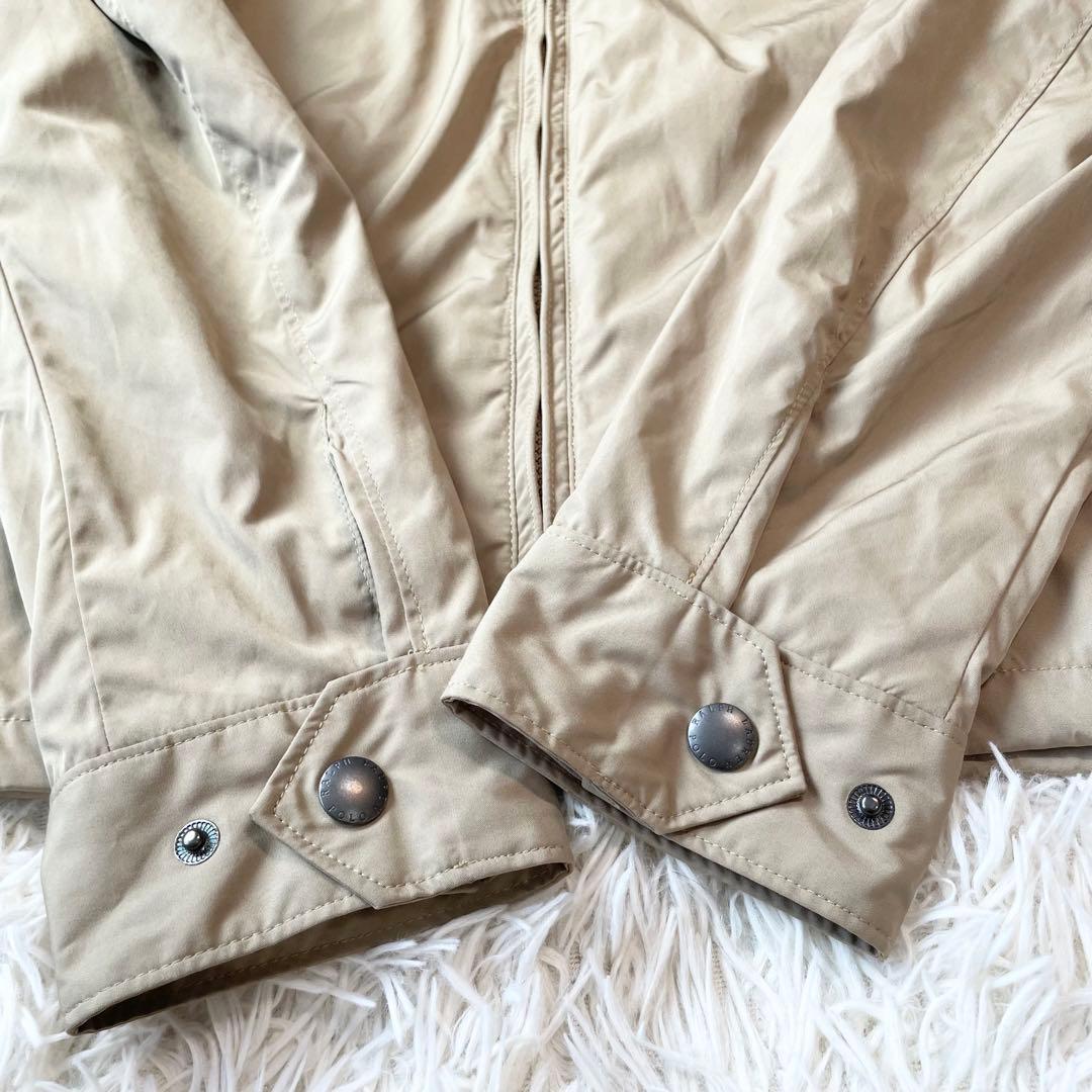 ポロラルフローレン ジップアップブルゾン ジャンパー ベージュ フード収納