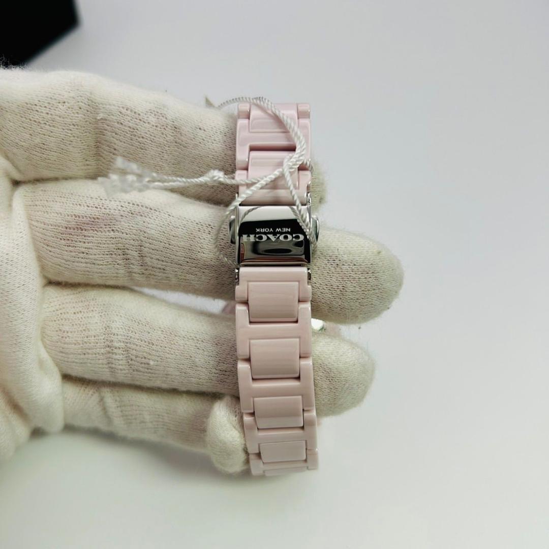 未使用 COACH AUDREY コーチ オードリー 腕時計 セラミック ピンク