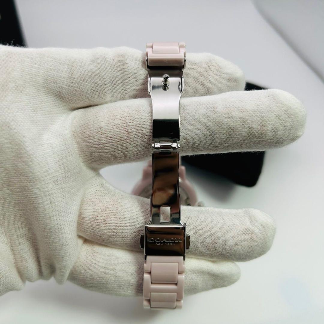 未使用 COACH AUDREY コーチ オードリー 腕時計 セラミック ピンク