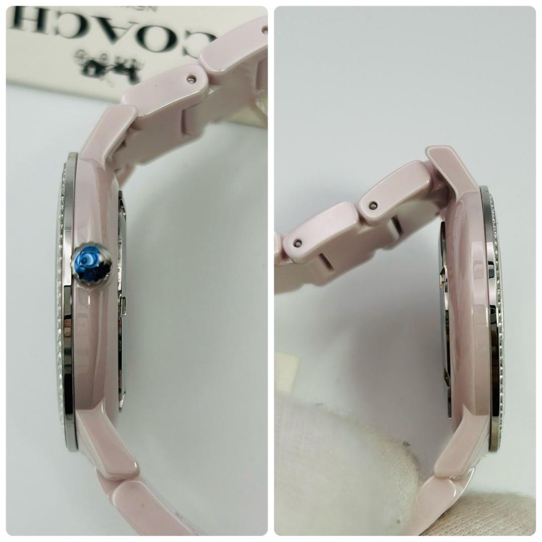未使用 COACH AUDREY コーチ オードリー 腕時計 セラミック ピンク