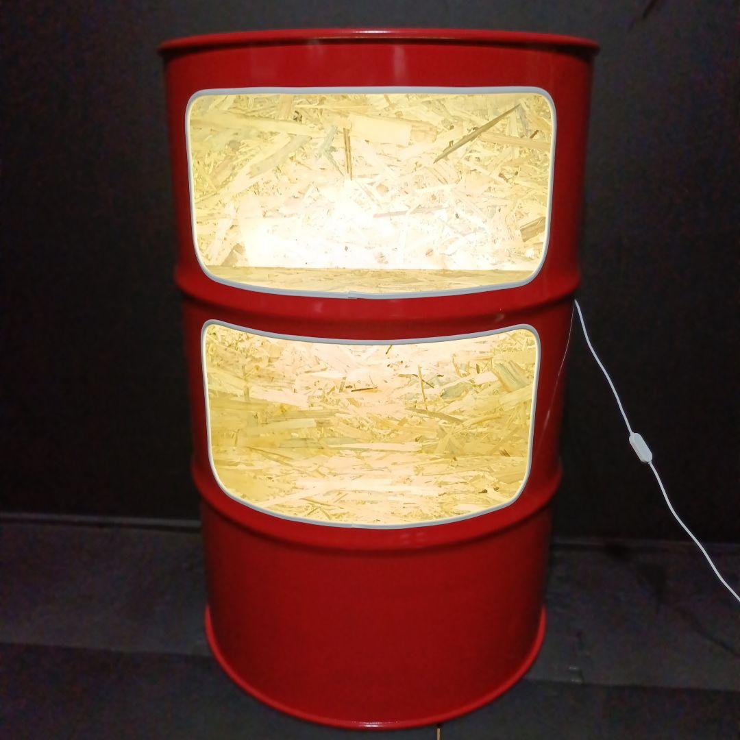 LEDドラム缶remake家具BOX