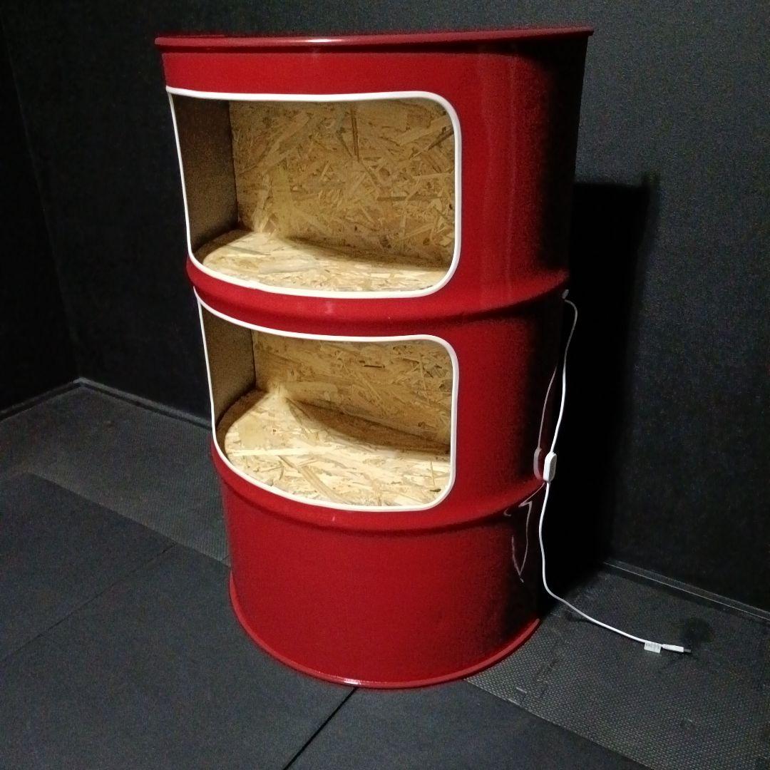 LEDドラム缶remake家具BOX