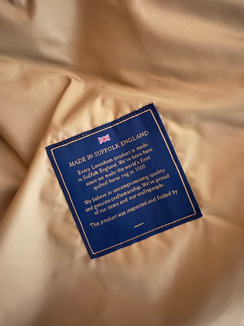 LAVENHAM オリーブグリーン キルティングベストコート