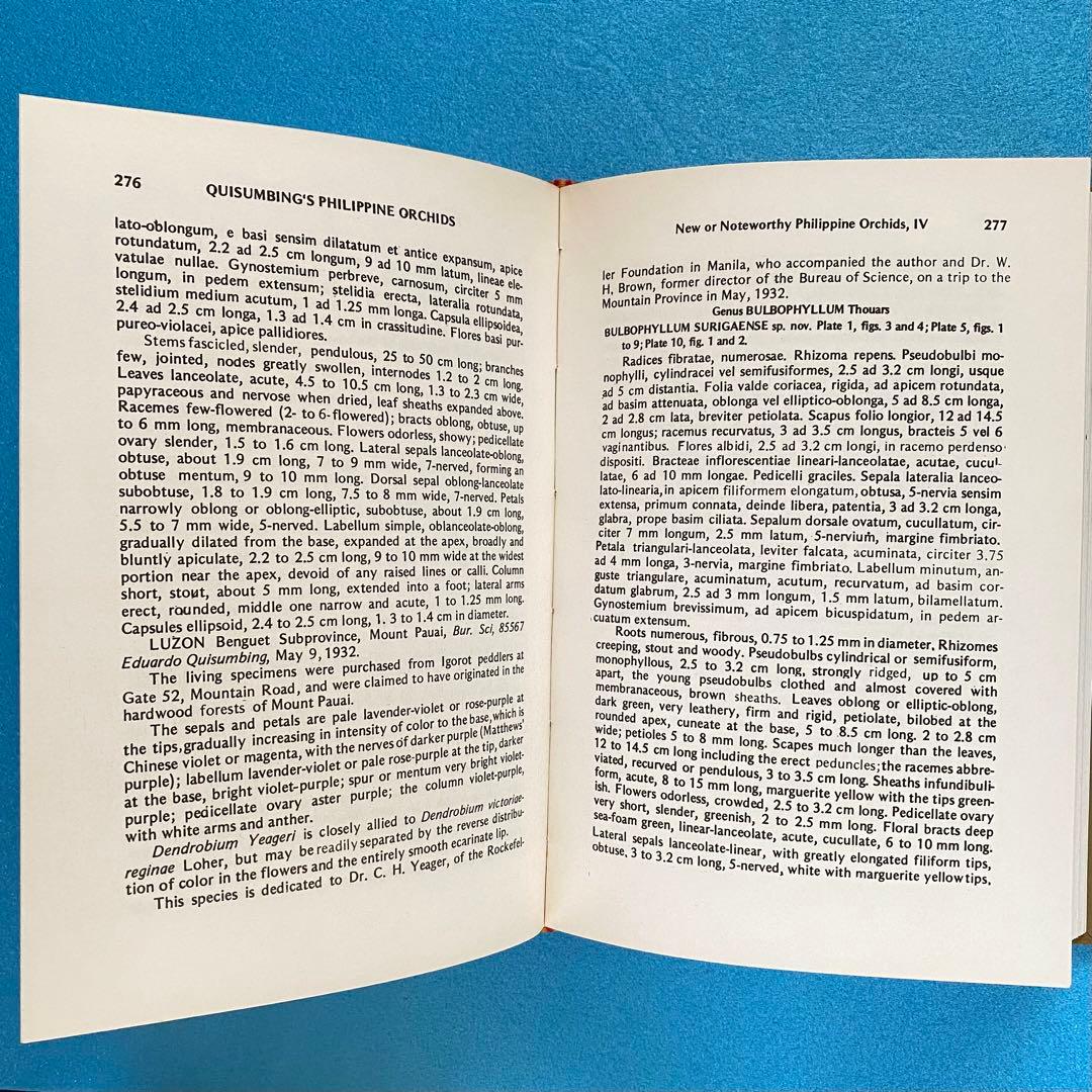 【洋書】フィリピン産ラン科植物