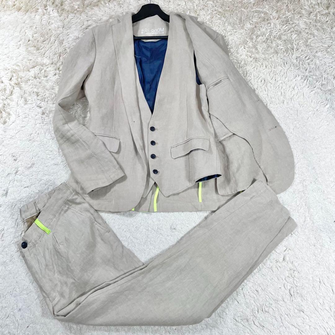 ✨未使用級 リルーム アーバンビーチクラブ セットアップ 3ピース リネン