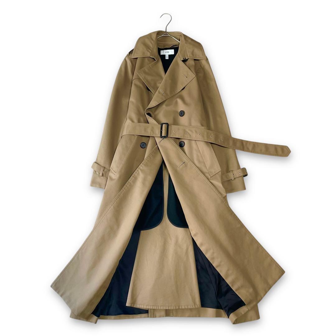 21SS✨ほぼ未使用✨HYKE トレンチコート レギュラーフィット ベージュ 2
