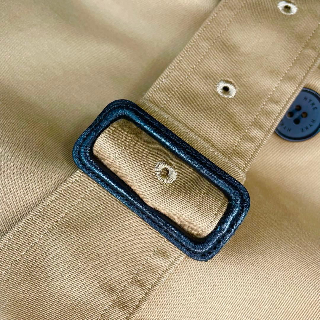 21SS✨ほぼ未使用✨HYKE トレンチコート レギュラーフィット ベージュ 2