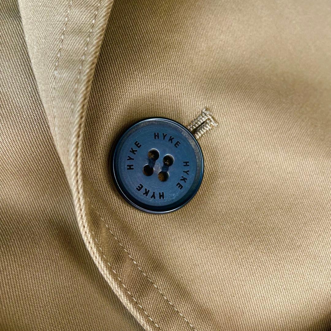 21SS✨ほぼ未使用✨HYKE トレンチコート レギュラーフィット ベージュ 2