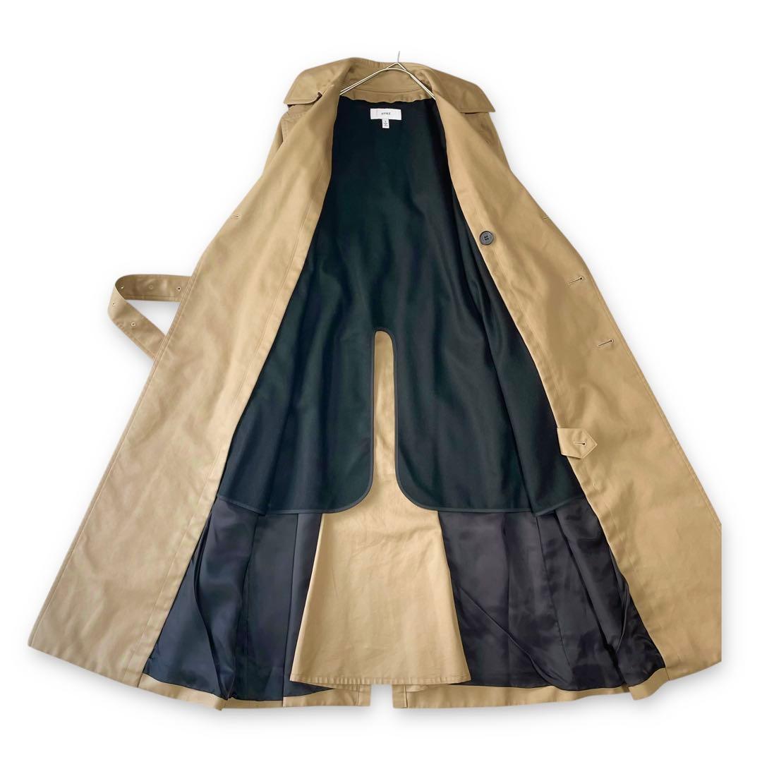 21SS✨ほぼ未使用✨HYKE トレンチコート レギュラーフィット ベージュ 2