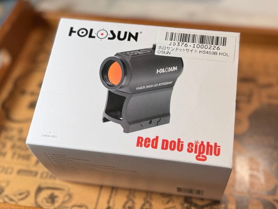 【実物・新品未使用】HOLOSUN HS403B レッドドットサイト　ホロサン
