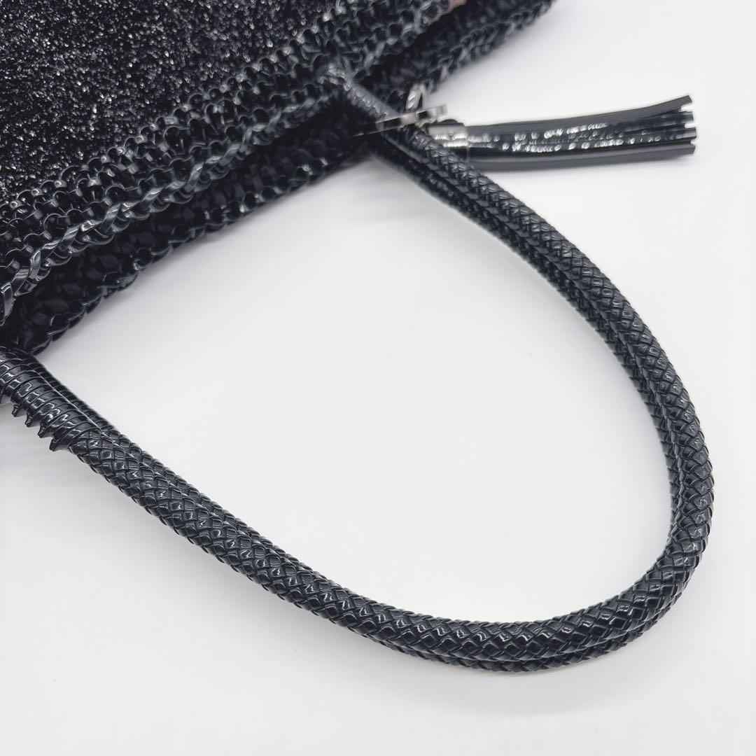 美品 ANTEPRIMA MISTO PVCワイヤー トートバッグ チャーム付