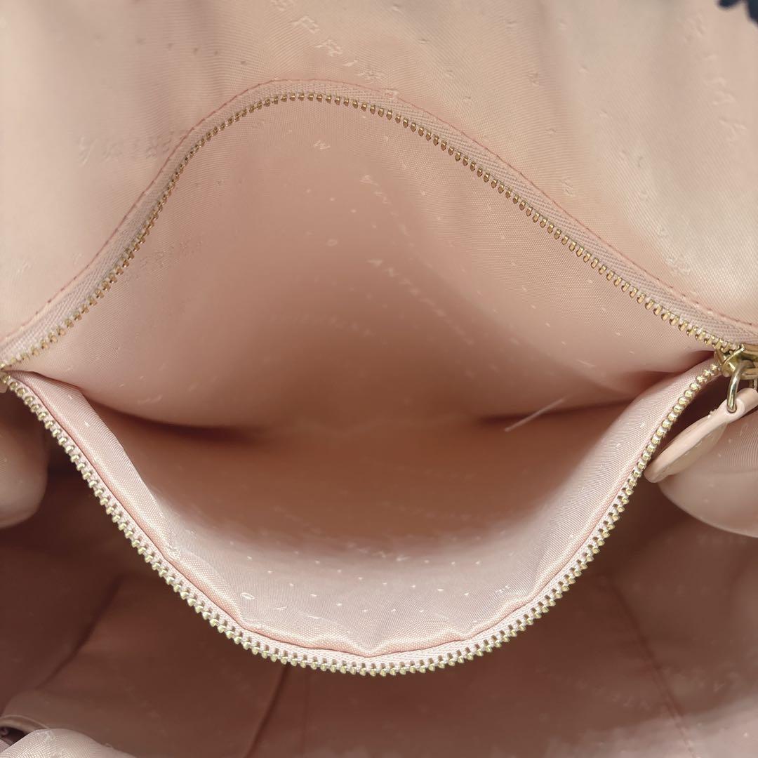 美品 ANTEPRIMA MISTO PVCワイヤー トートバッグ チャーム付