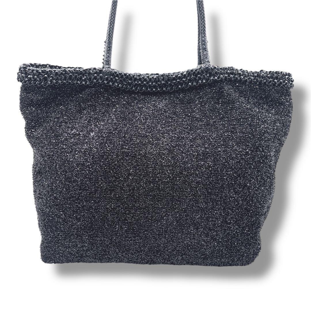 美品 ANTEPRIMA MISTO PVCワイヤー トートバッグ チャーム付