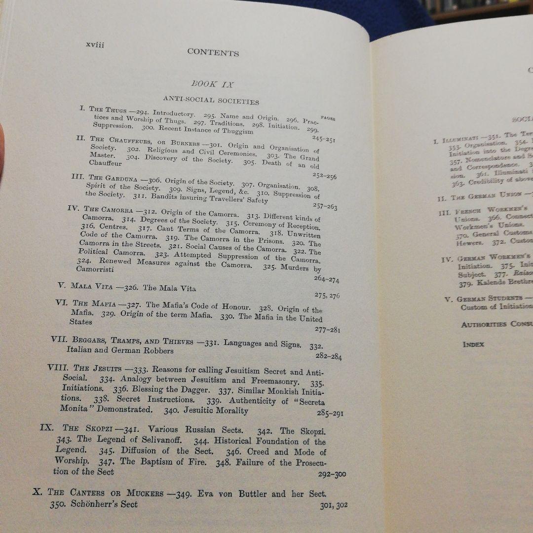 洋書 Secret Societies of All Ages & Countries