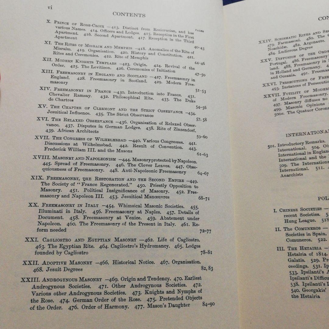 洋書 Secret Societies of All Ages & Countries