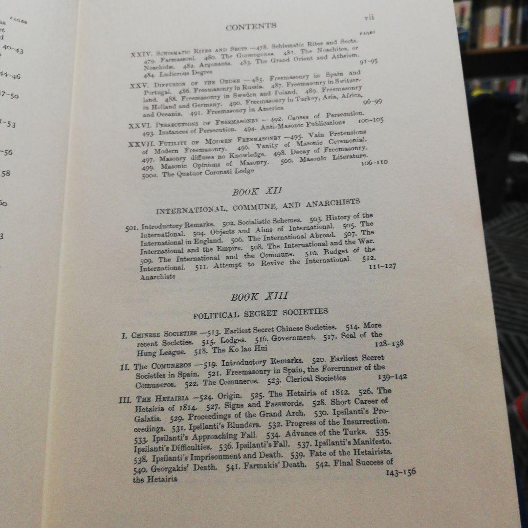 洋書 Secret Societies of All Ages & Countries