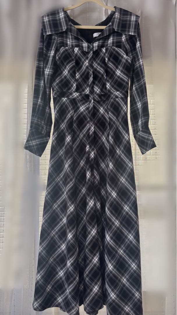 ワンピース Coutume Plaid Flare Dress S