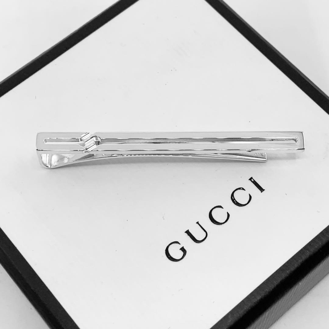 【鏡面仕上】【オシャレ】GUCCI ネクタイピン　タイピン　925 ノット