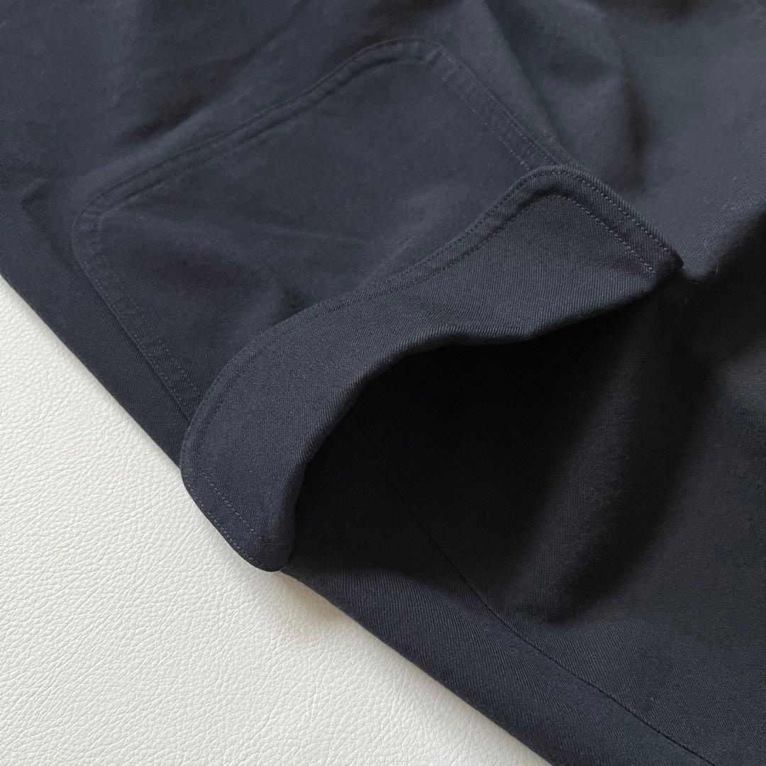 3320【美品】アーツアンドサイエンス　チェスターコート フラップポケット　紺