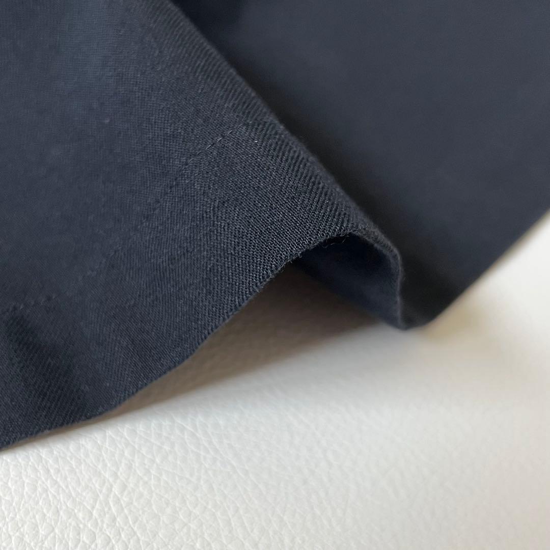 3320【美品】アーツアンドサイエンス　チェスターコート フラップポケット　紺