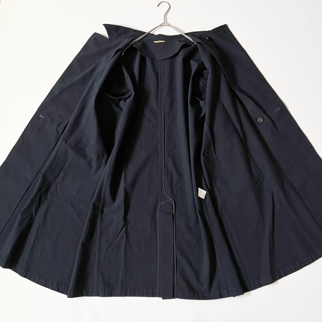 3320【美品】アーツアンドサイエンス　チェスターコート フラップポケット　紺