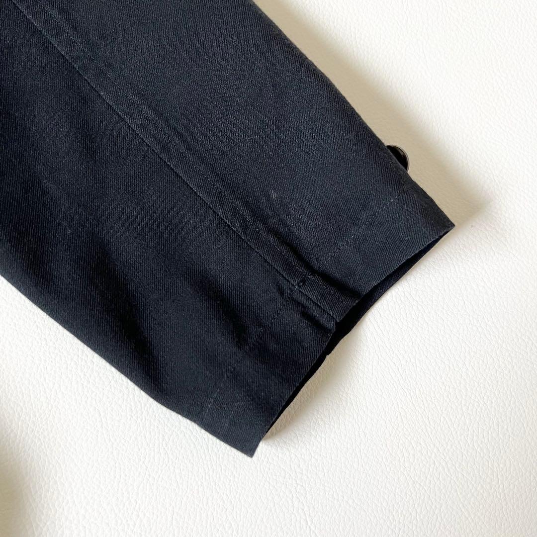 3320【美品】アーツアンドサイエンス　チェスターコート フラップポケット　紺