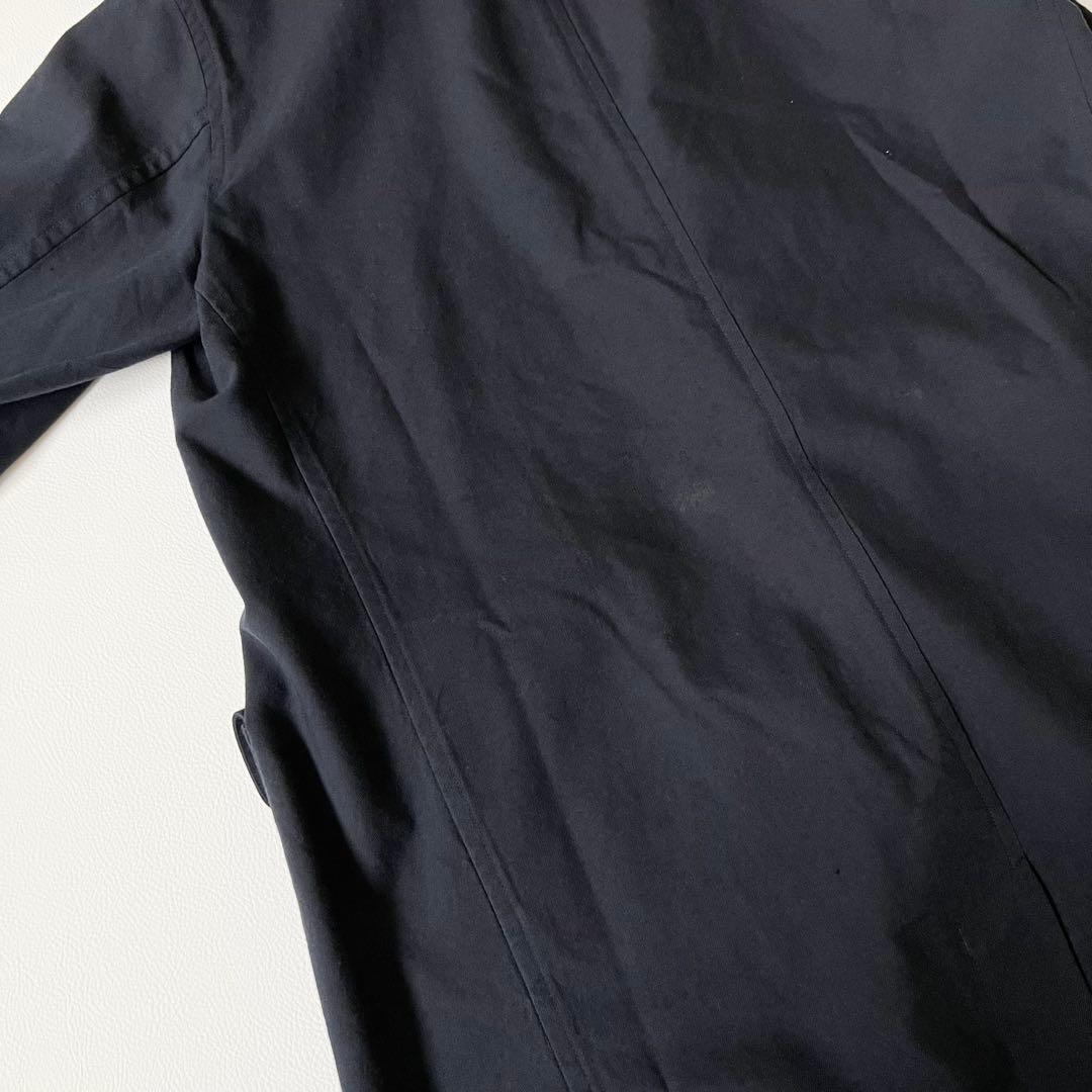 3320【美品】アーツアンドサイエンス　チェスターコート フラップポケット　紺