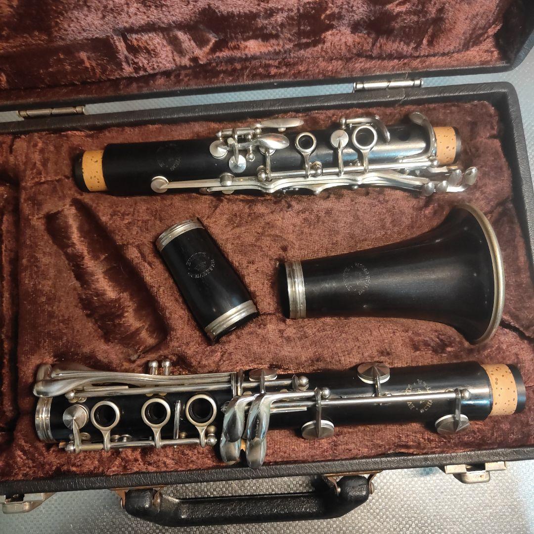 ビッフェ-クランポン木製クラリネット ケース付きタンポ、コルク交換済み