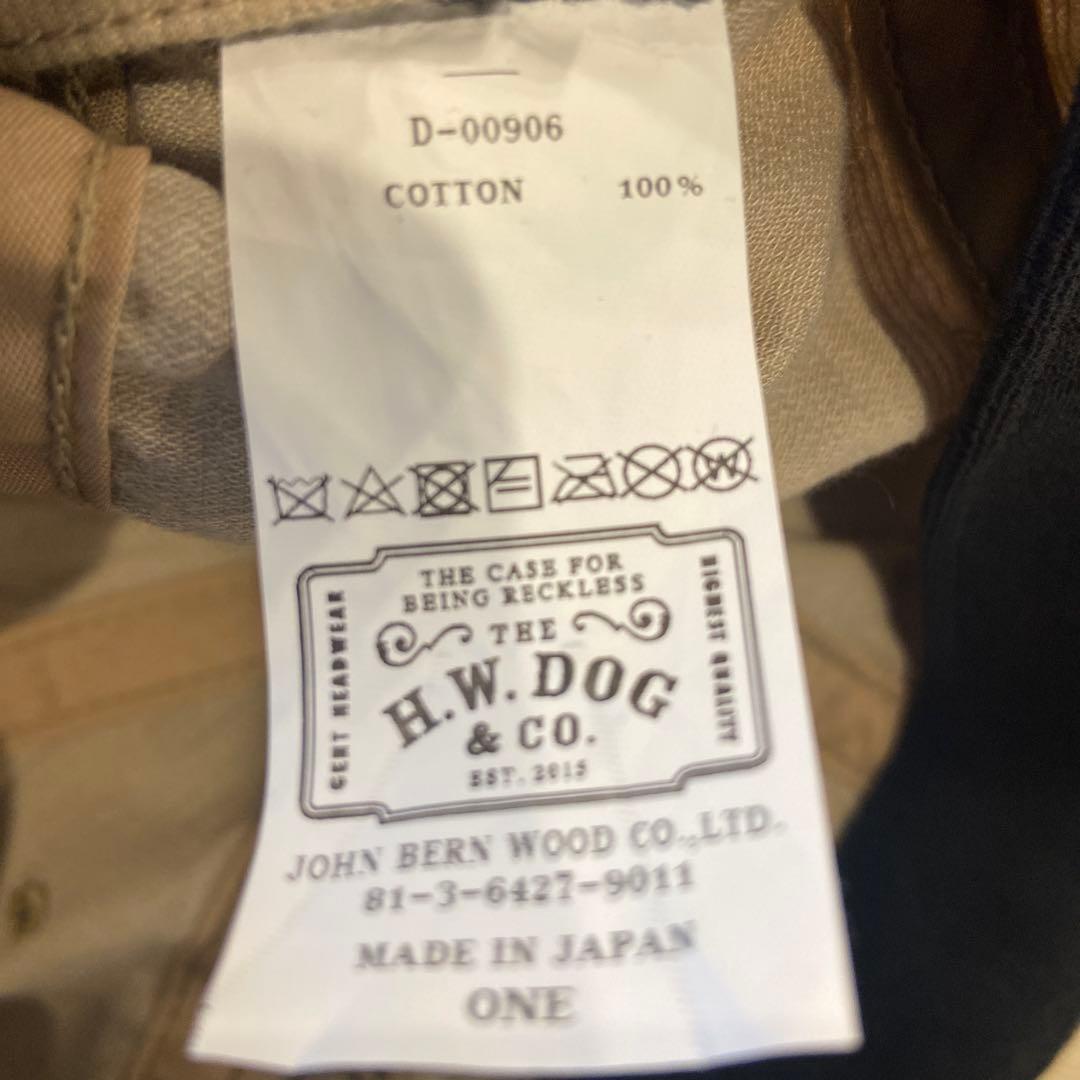 H.W. DOG & CO. ベージュキャスケット