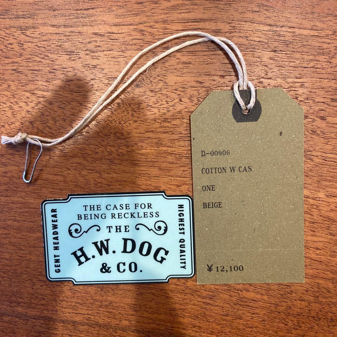 H.W. DOG & CO. ベージュキャスケット