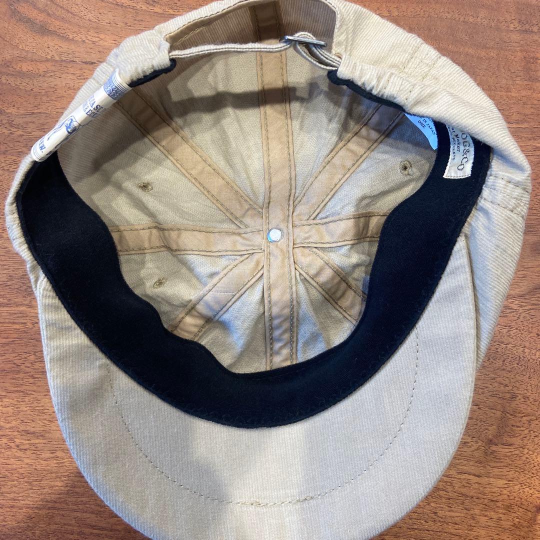 H.W. DOG & CO. ベージュキャスケット