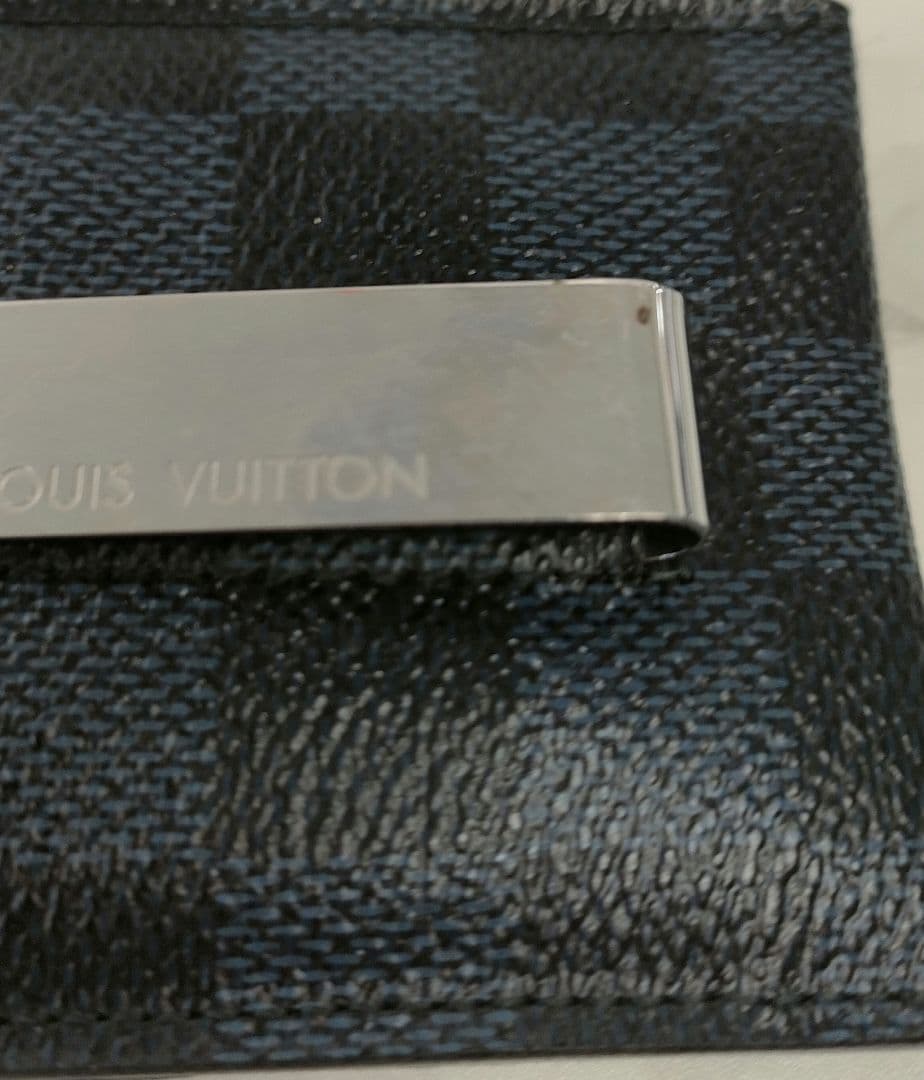 AQA11 ルイヴィトン 極美品 ダミエグラフィット マネークリップ