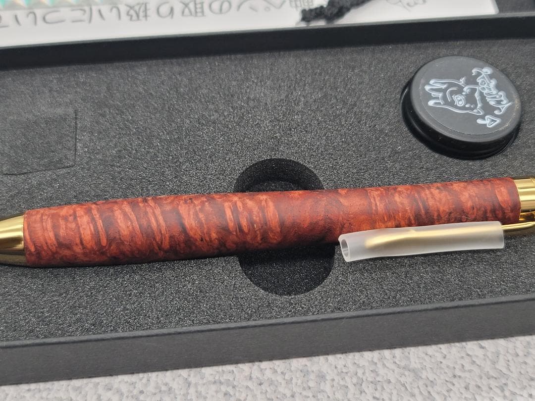 新品　こぶた工房　極上+花梨瘤　グロテスク　金金具　シャープペンシル0.5