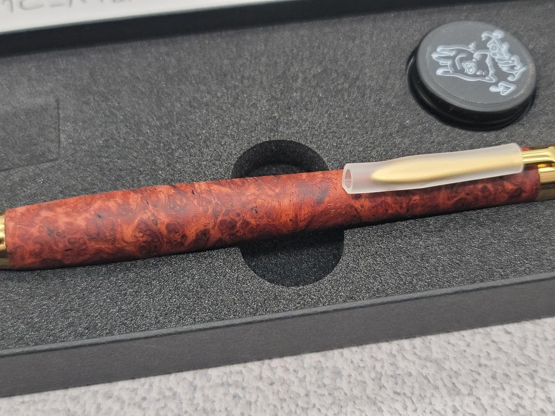 新品　こぶた工房　極上+花梨瘤　グロテスク　金金具　シャープペンシル0.5