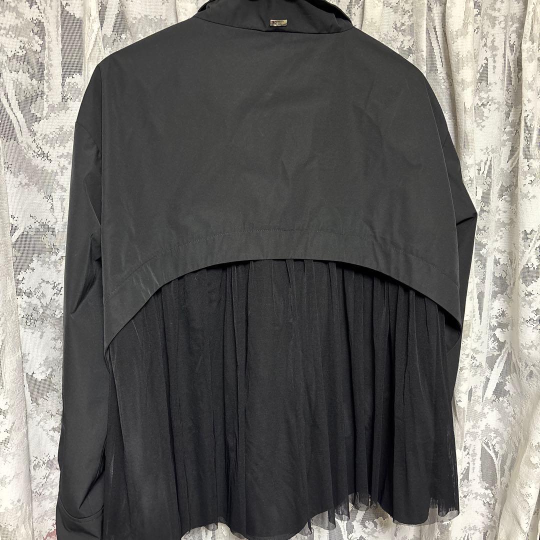 HERNO ブルゾン　フリル　黒