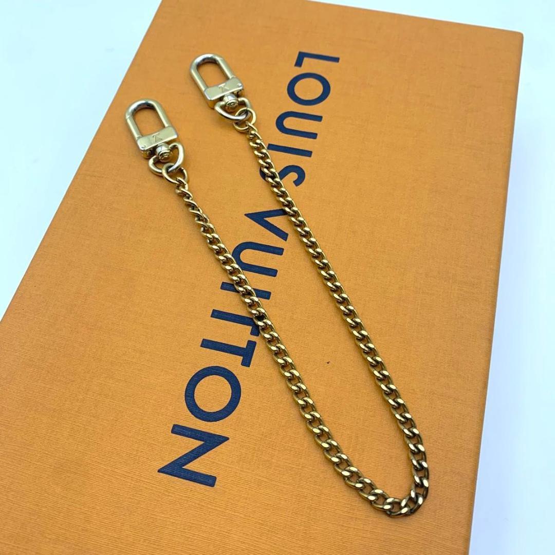 美品 ルイヴィトン ウォレットチェーン ゴールド 金 財布 大人気 アクセサリー