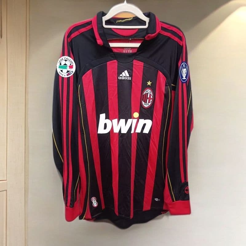 06-07 ACミラン 9番 長袖 シャツ インザーギ INZAGHI