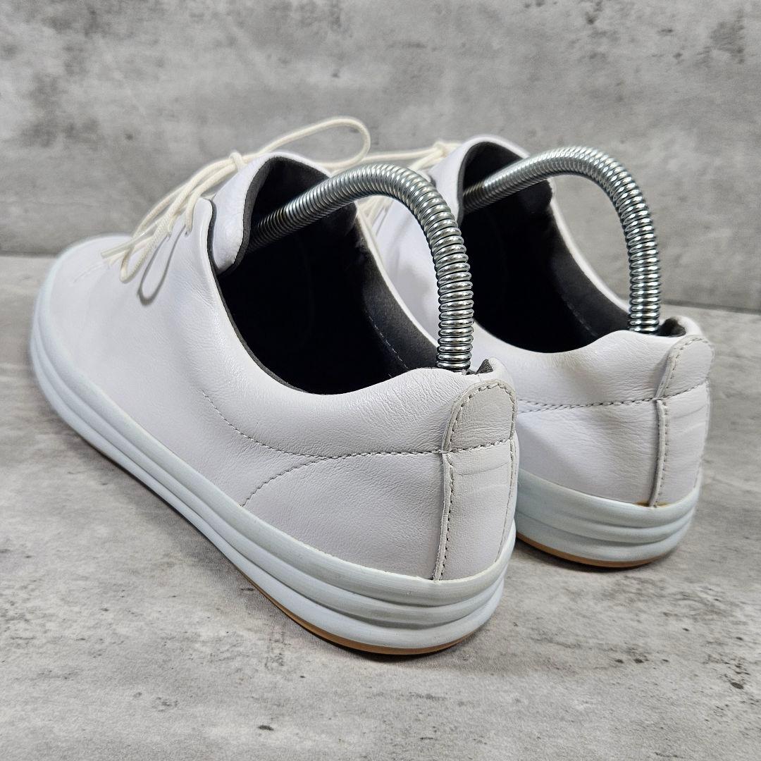 美品 CAMPER HOOPS スニーカー ホワイトレザー 39(25cm)